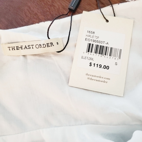 The EAST ORDER HARLIE FLORAL LACE-UP CAMISOLE TOP - Picture 8 of 8